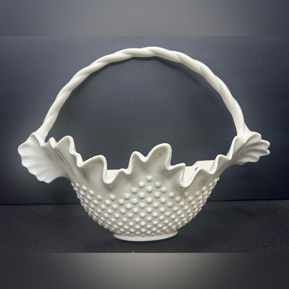 Vintage Hobnail Basket Wall Pocket 1984 Wall Decoration Home Interiors